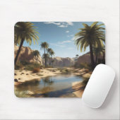 Friedliche Oase Mousepad (Mit Mouse)