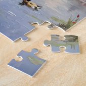 Friedliche Ölfarbe des Zen-Gartens Puzzle (Seite)