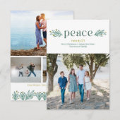 Friedliche Olive Brasserie - Urlaubskarte Ankündigung (Vorne/Hinten)