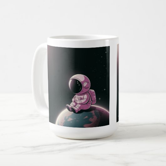Friedliche Orbit - Kosmische Tasse (Vorderseite Links)