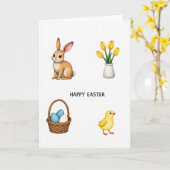 Friedliche Osterkarte Karte (Gelbe Blume)