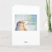 Friedliche Penguin-Gruß-Karte Karte (Rückseite)