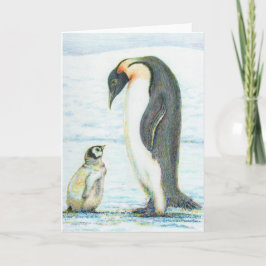 Friedliche Penguin-Gruß-Karte Karte
