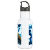 Friedliche Pfaus Trinkflasche (Rückseite)