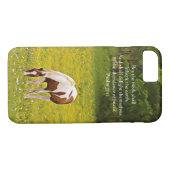 Friedliche Pferdebibel Verse TelefonCase Psalm 37: Case-Mate iPhone Hülle (Rückseite (Horizontal))
