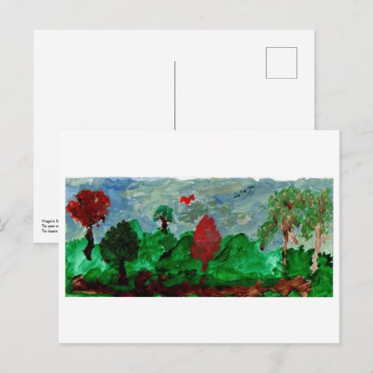 Friedliche Postkarte (Vorne/Hinten)