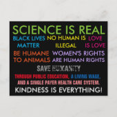 Friedliche Protestkarte Postkarte (Vorderseite)