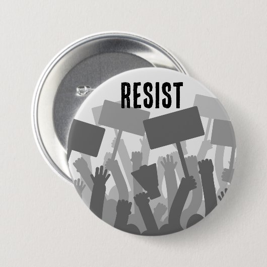Friedliche Protesttaste Button (Vorne & Hinten)