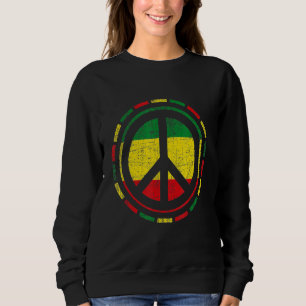 Friedliche Rasta-Farben Sweatshirt