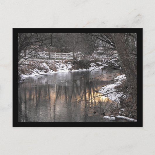 Friedliche Reflektion Postkarte (Vorderseite)