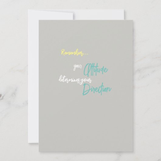 Friedliche Reise Flat Notecard Dankeskarte (Rückseite)