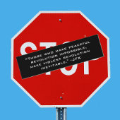 Friedliche Revolution Unmögliches JFK-Zitataufkleb Autoaufkleber