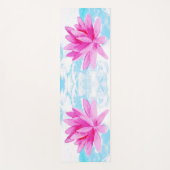 Friedliche Rosa Lotus Blume Malerei Yogamatte (Vorderseite)