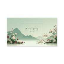 Friedliche rosa Rosen neblige Bergsee-Landschaft