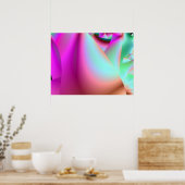 Friedliche Rosa Zimmer Akzente Kunst Poster (Küche)