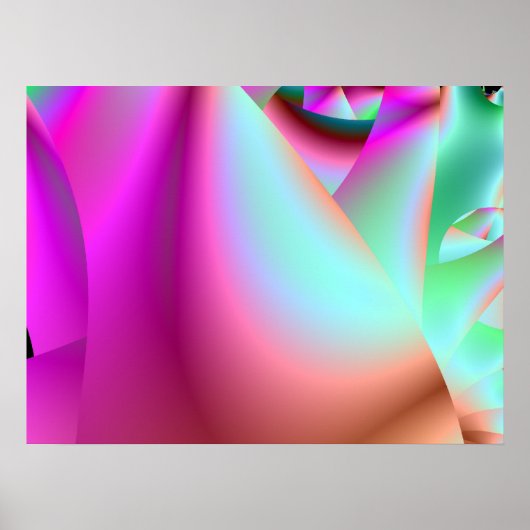 Friedliche Rosa Zimmer Akzente Kunst Poster (Vorne)
