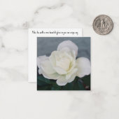 Friedliche Rose Mitteilungskarte (Vorderseite/Rückseite Beispiel)