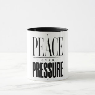 Friedliche Ruhe statt Druck Minimalistisches Inspi Tasse