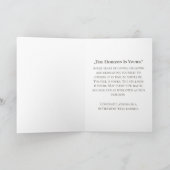 Friedliche Ruhestands-Grußdesign Dankeskarte (Innenseite)