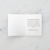 Friedliche Ruhestands-Grußdesign Dankeskarte (Innenseite)