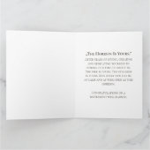 Friedliche Ruhestands-Grußdesign Karte (Innenseite)