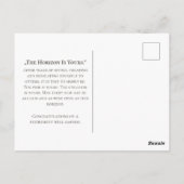 Friedliche Ruhestands-Grußdesign Postkarte (Rückseite)