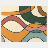 Friedliche Savanne Sanfte Abstrakte Moderne Erdigk Fleecedecke (Vorderseite (Horizontal))