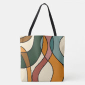 Friedliche Savanne Sanfte Abstrakte Moderne Erdigk Tasche (Vorderseite)