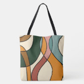 Friedliche Savanne Sanfte Abstrakte Moderne Erdigk Tasche (Rückseite)