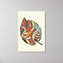Friedliche Savanne Sanftes Blatt Abstrakt Moderne 