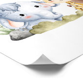 Friedliche Savanne Schlummer Anpassbar Poster (Ecke)