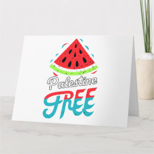 Friedliche Scheiben Wassermelone Freies Palästina Karte