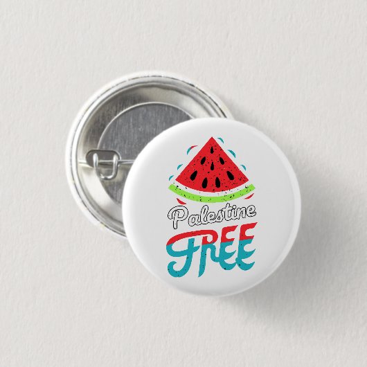 Friedliche Scheiben Watermelon Freie Palästina - U Button (Vorne & Hinten)