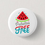 Friedliche Scheiben Watermelon Freie Palästina - U Button (Vorderseite)