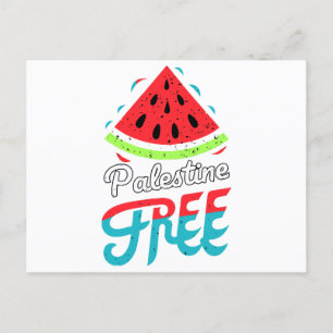 Friedliche Scheiben Watermelon Freie Palästina - U Feiertagspostkarte