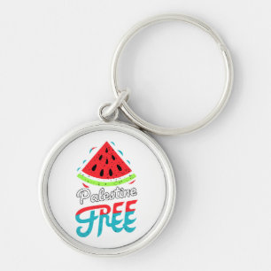 Friedliche Scheiben Watermelon Freie Palästina - U Schlüsselanhänger