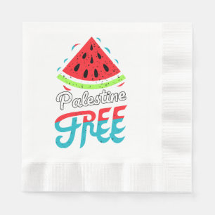 Friedliche Scheiben Watermelon Freie Palästina - U Serviette