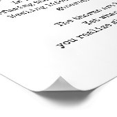 Friedliche, schwarz-weiß-rosa-farbene Wandkunst Poster (Ecke)