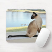 Friedliche siamesische Katzen-Malerei Mousepad (Mit Mouse)