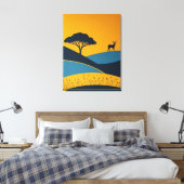 Friedliche Silhouetten Leinwanddruck (Insitu (Schlafzimmer))