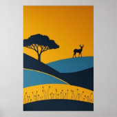 Friedliche Silhouetten Poster (Vorne)