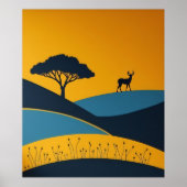 Friedliche Silhouetten Poster (Vorne)