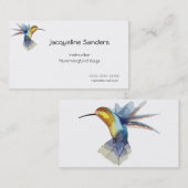 friedliche Skizze für Kolibris Visitenkarte (Vorne/Hinten)