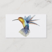 friedliche Skizze für Kolibris Visitenkarte (Rückseite)