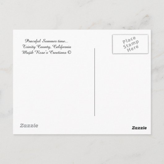 Friedliche Sommerzeit.... Postkarte (Rückseite)