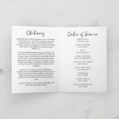 Friedliche Sonnenuntergang Beerdigung vor Ort Programm (Innenseite)