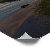 Friedliche Sonnenuntergang Landschaft Vibes Poster (Ecke)