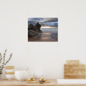 Friedliche Sonnenuntergangs Küste Poster (Küche)