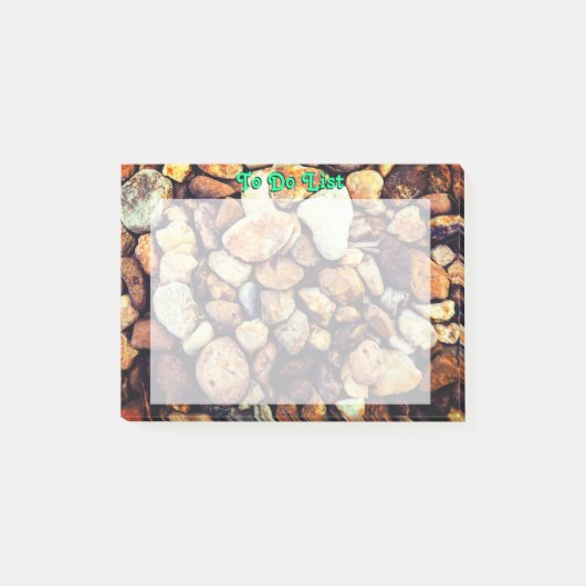 Friedliche Steine Post-it Klebezettel (Vorderseite)