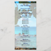Friedliche Strand Hochzeitsprogramm St. Thomas Programm (Rückseite)